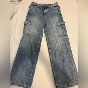Cargo blue jeans from h&m